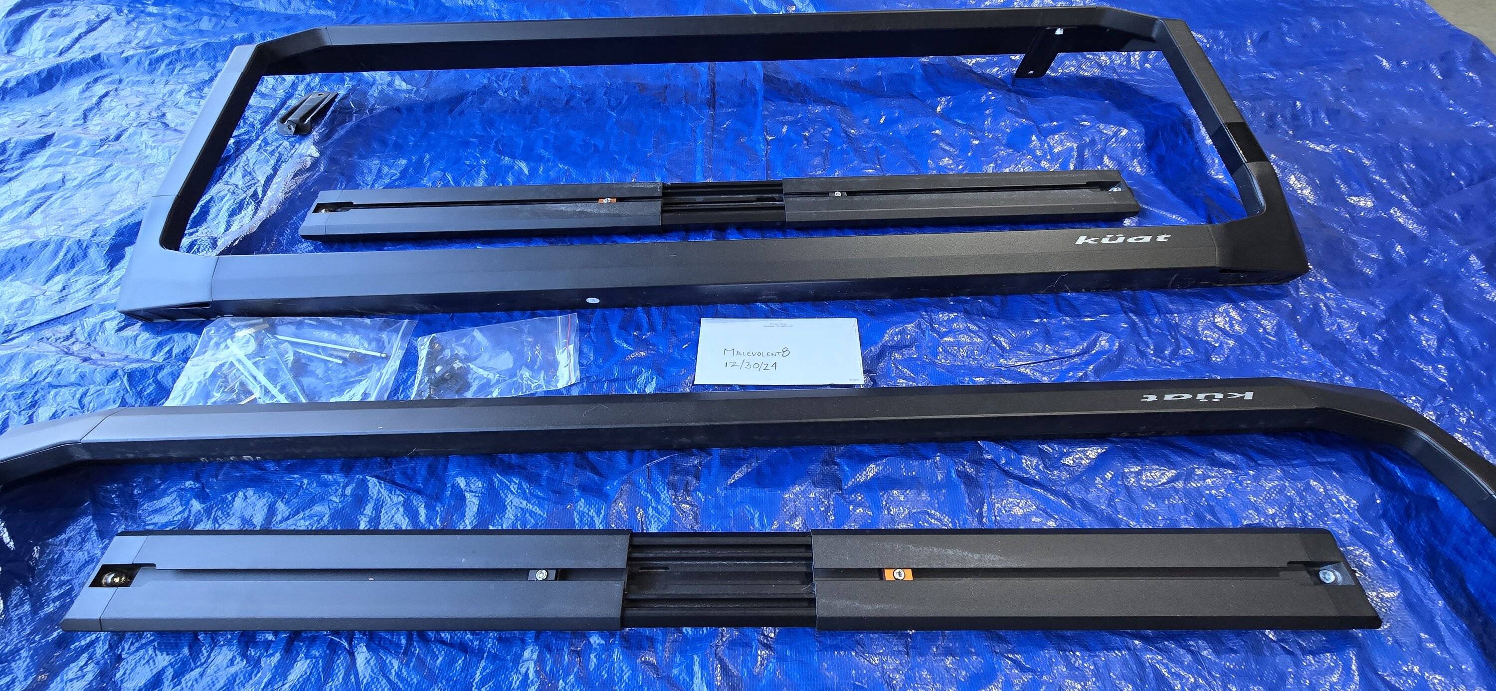 Jeep Gladiator Kuat Ibex Rack with Trail Rails mounting clamps - $1000 20241230_154214