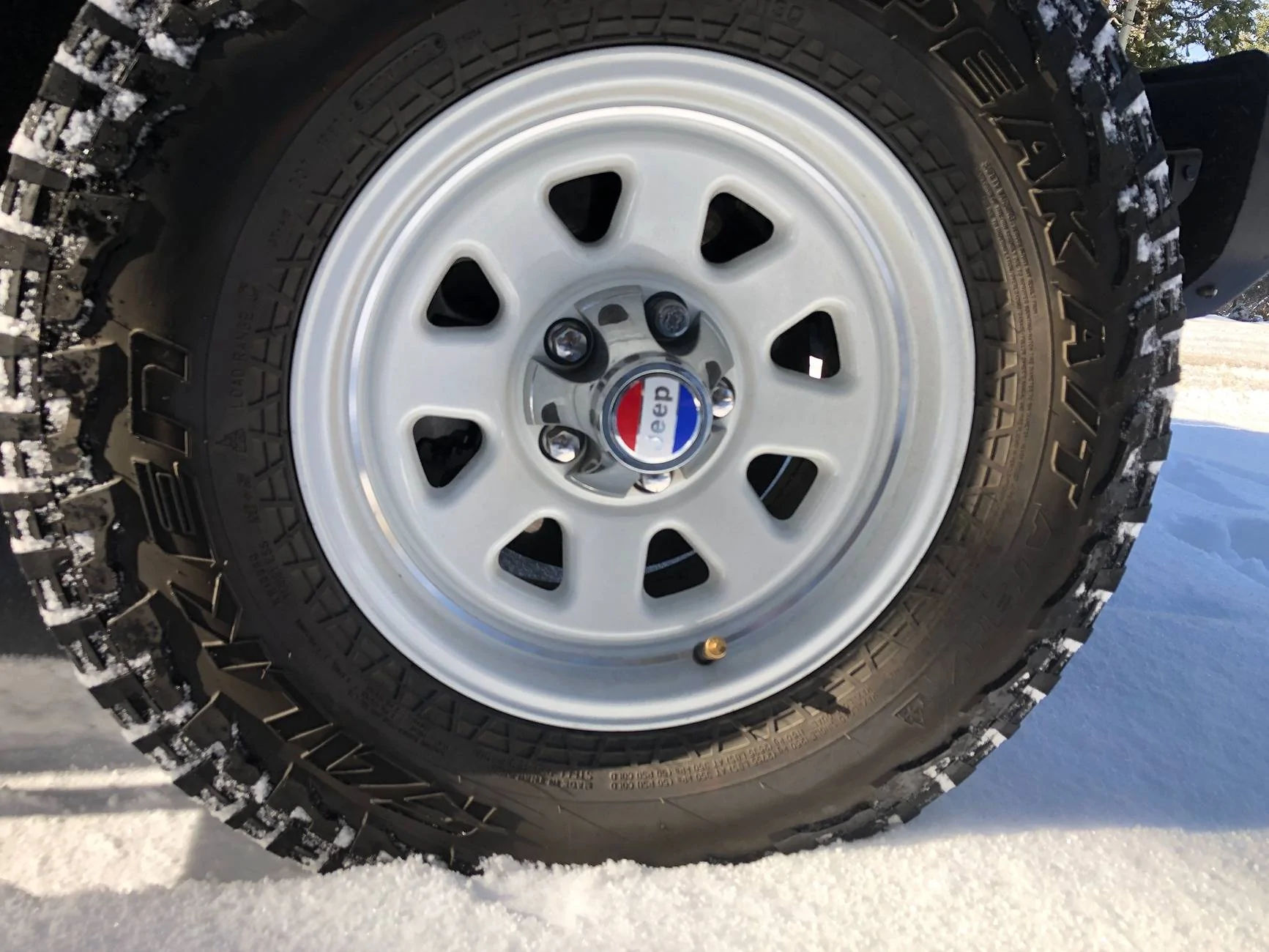 Jeep Gladiator x5 285/70r17 Falken Wildpeak At3W With Quadratec CJ Retro Wheels IMG_9188