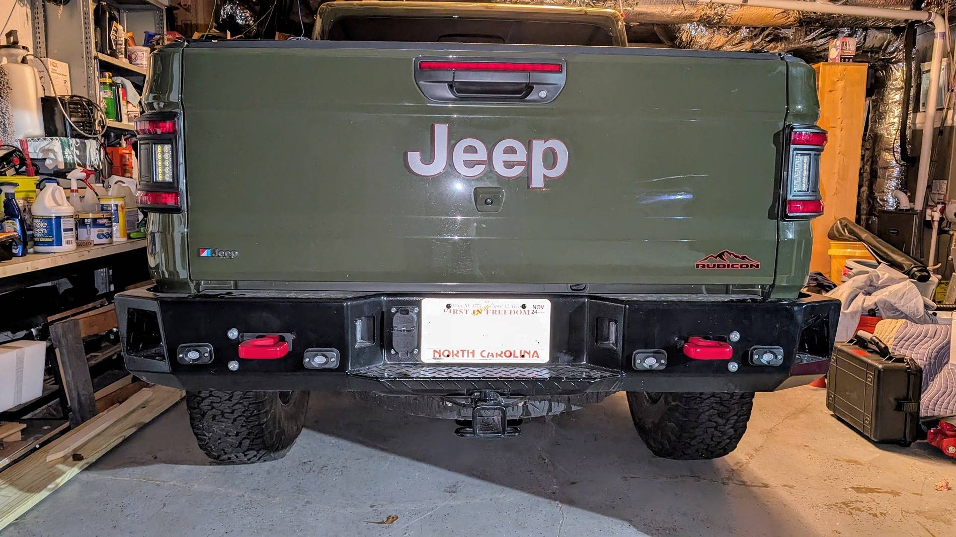 Jeep Gladiator Adding flush mount lights to rear bumper PXL_20250101_232855298~2