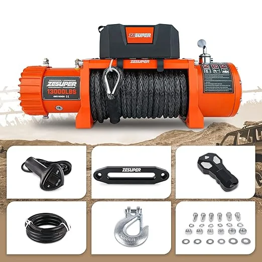 Jeep Gladiator Vevor 13.5k winch 81KCi4RnuiL._SX522_