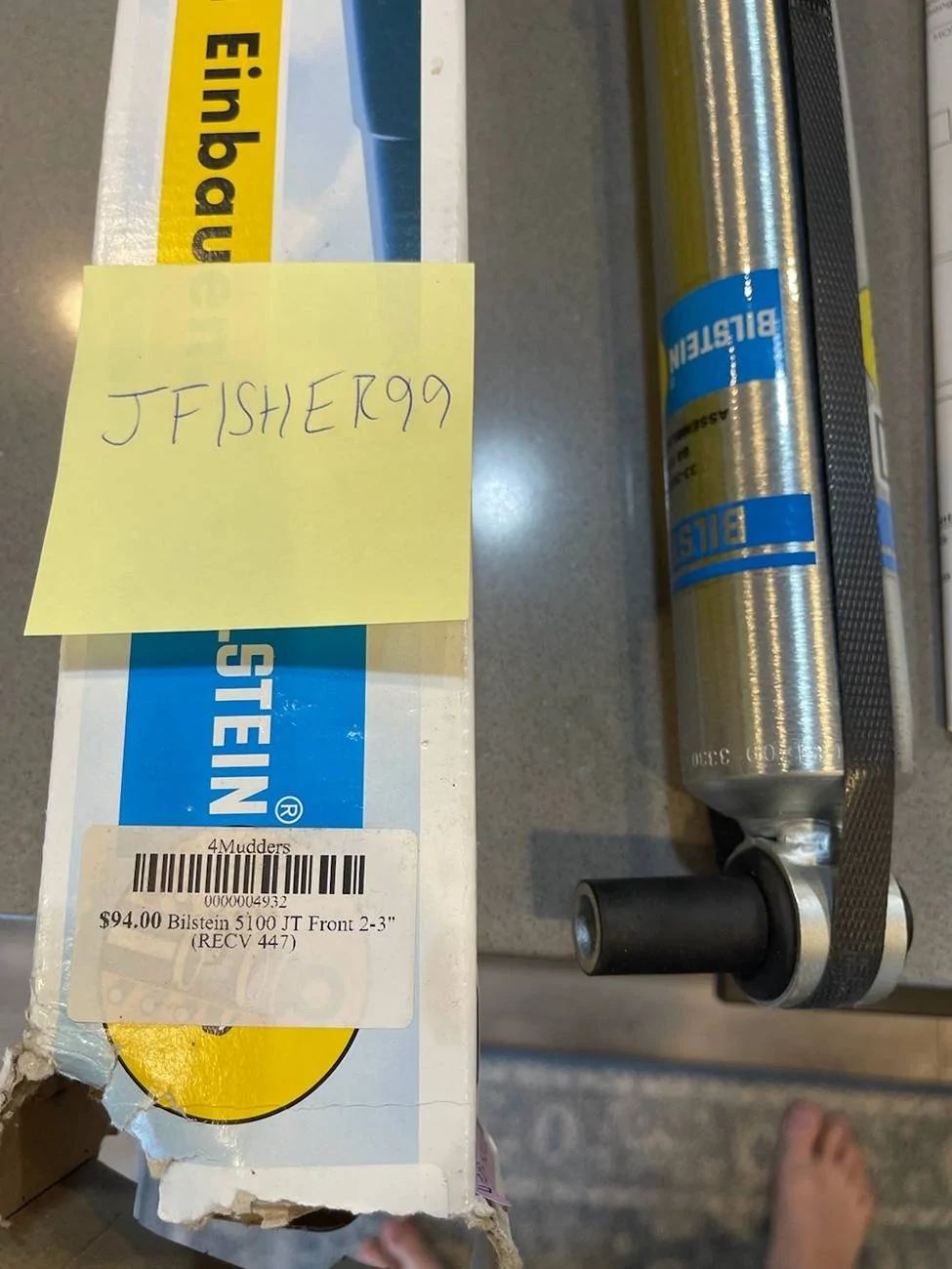 Jeep Gladiator For Sale: Bilstein 5100 Front shock for 2-3" lift IMG_6207