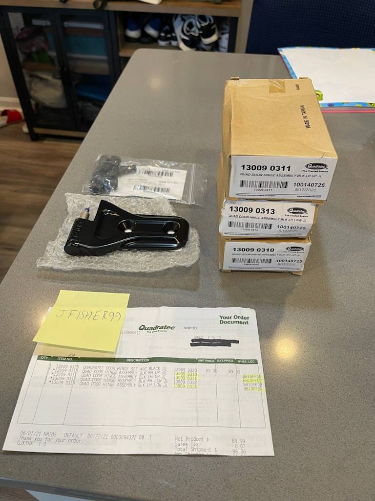 Jeep Gladiator For Sale: Jeep JL / JT door hinge set - brand new IMG_6204