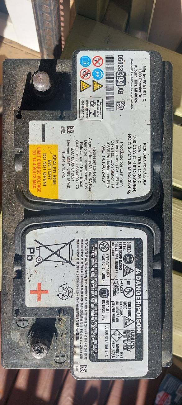 Jeep Gladiator Sport Max tow battery size 48 or 94 17358474630292657375119669432807