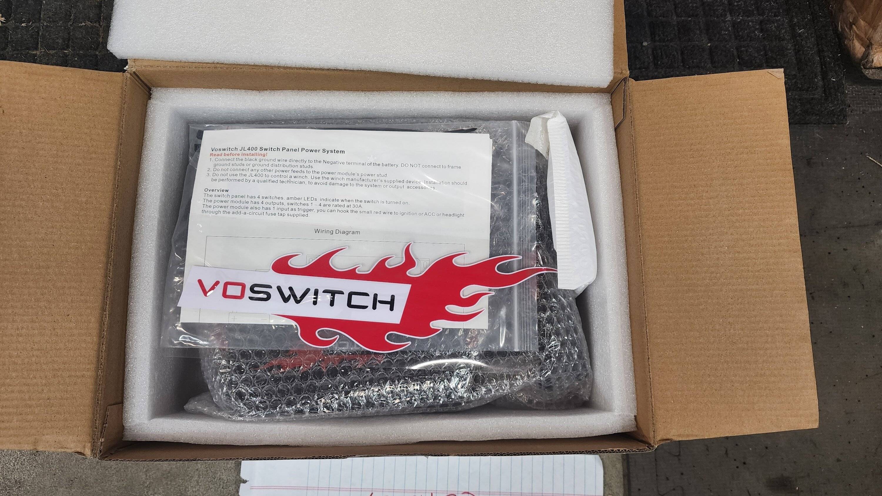 Jeep Gladiator Voswitch JL400 Grab Handle Switch Panel - NEW 20250103_114337 (2)