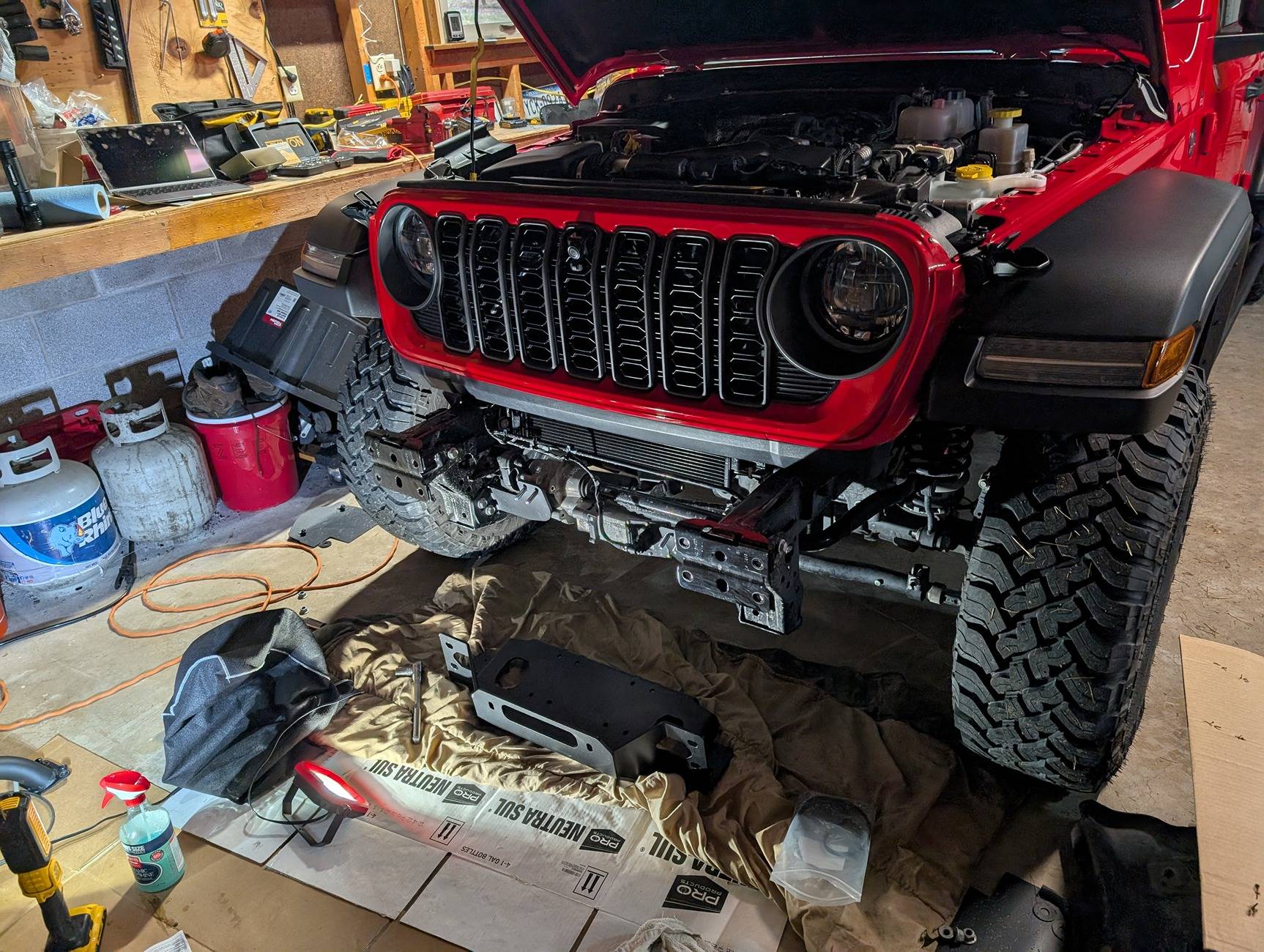 Jeep Gladiator Rubicon Winch install done PXL_20241231_155332597