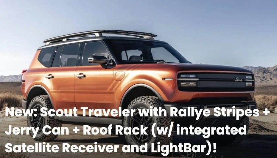 Jeep Gladiator Official: Scout EV Pickup & SUV debut w/ Gas Range Extender, 4x4, BOF, Lockers, Sway Bar Disconnect -- All Specs, Wallpapers, Videos an-roof-rack-w-integrated-satellite-receiv-jpg-jpg