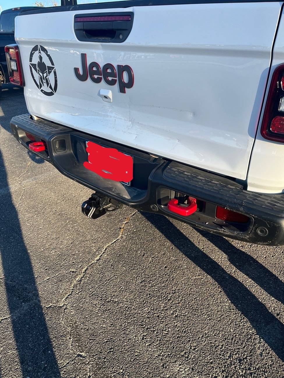 Jeep Gladiator Getting Rear Ended - 3 Times Accident 1 edit