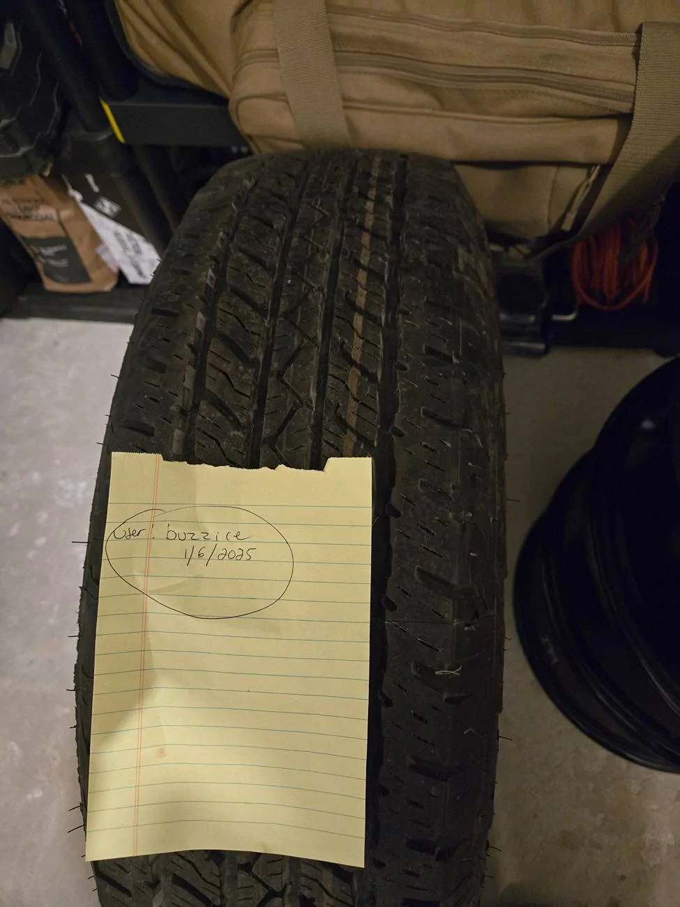 Jeep Gladiator Free 245/75 R17 Tire - zero miles (from 22 Gladiator Sport-S) 20250106_163355