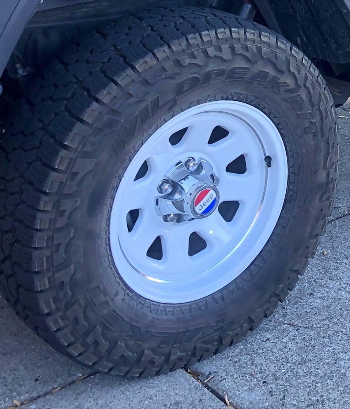 Jeep Gladiator x5 285/70r17 Falken Wildpeak At3W With Quadratec CJ Retro Wheels 302F97F5-2E3E-4536-9B27-242892D93BBA