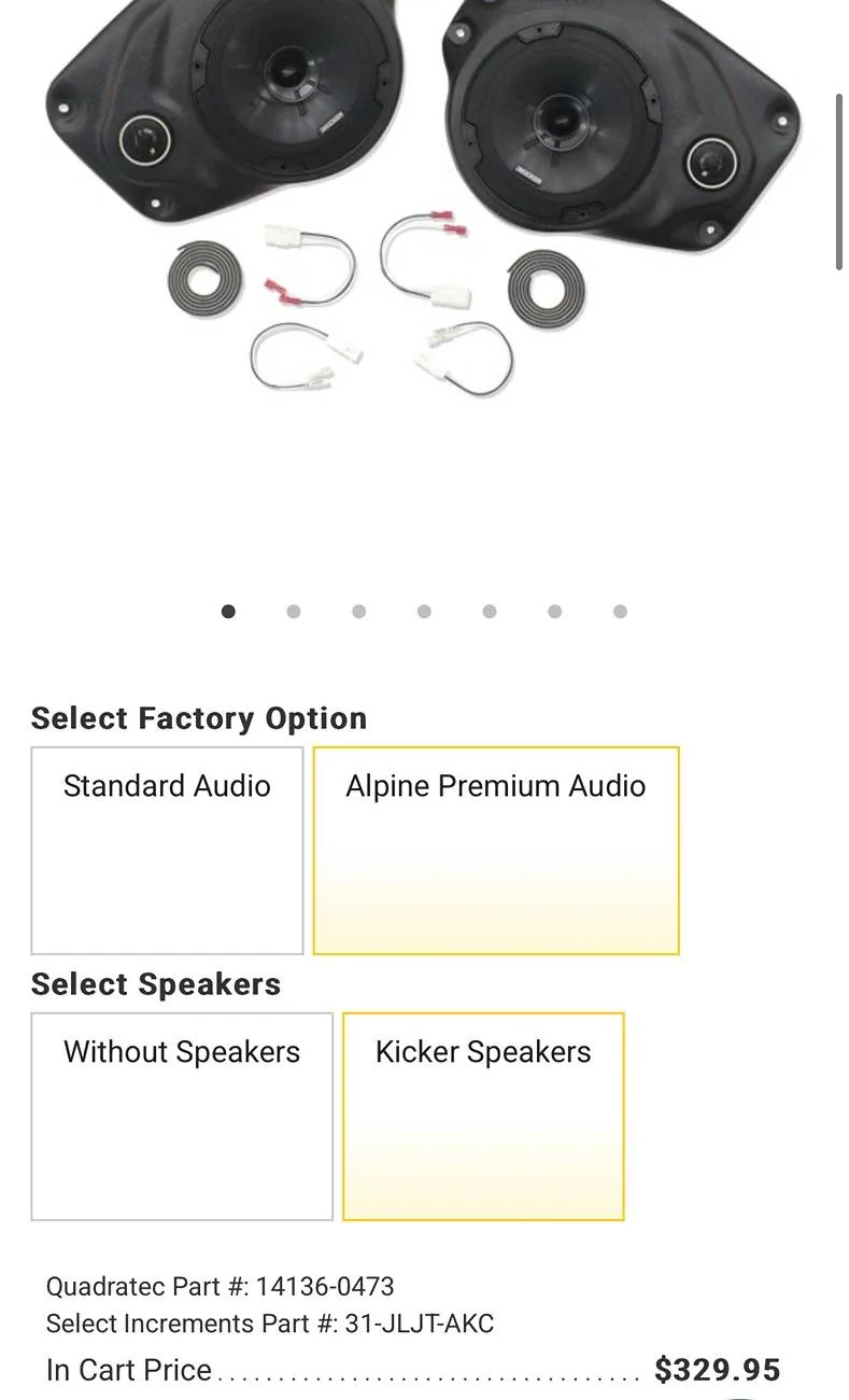 Jeep Gladiator Select Increments JLJT-Pods Speakers IMG_7513