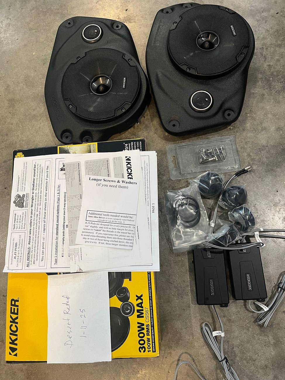 Jeep Gladiator Select Increments JLJT-Pods Speakers IMG_7510