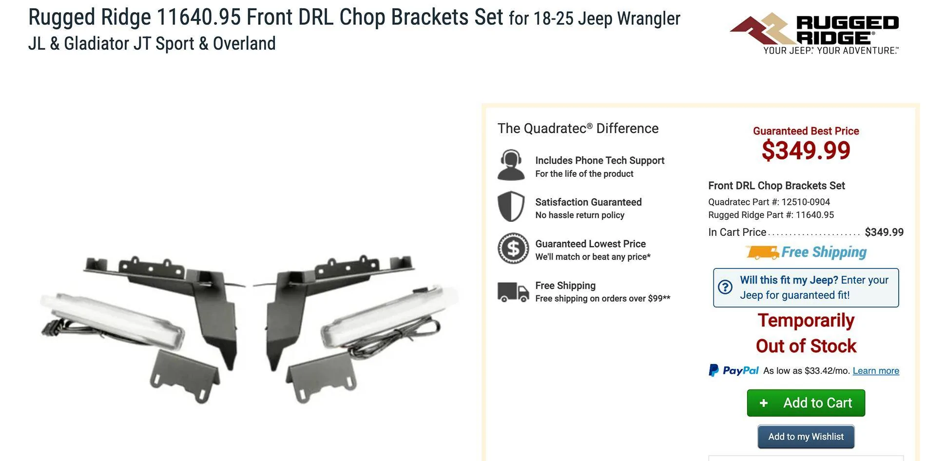 Jeep Gladiator Rugged Ridge fender chop LED Error Screenshot 2025-01-18 at 11.52.36 AM