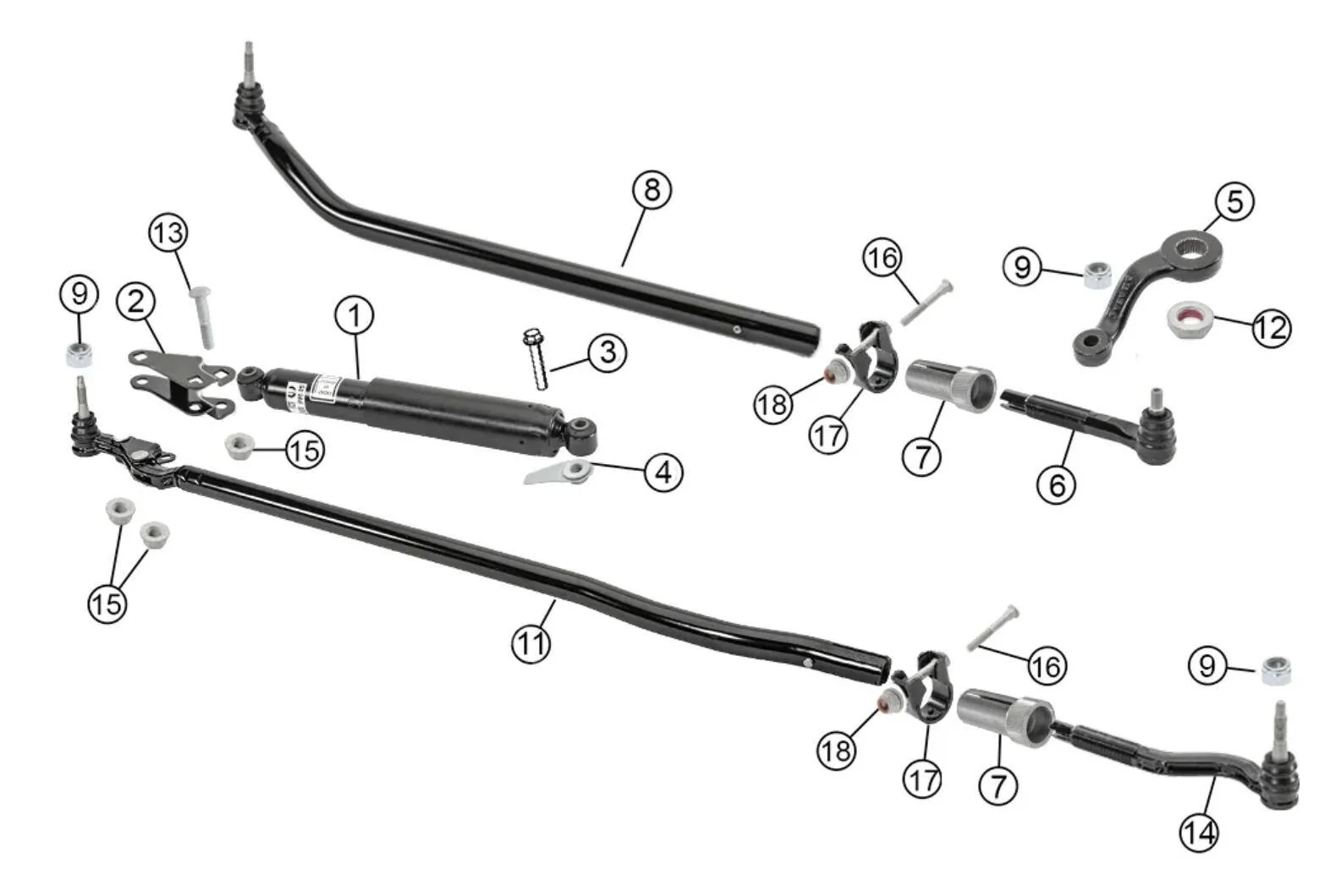 Jeep Gladiator Sway bar disconnect related to steering damper? Screenshot 2025-01-20 151955