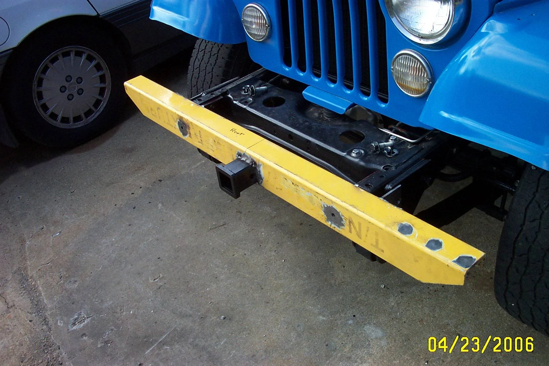 Jeep Gladiator CJ style Front bumper on Gladiator frntbmpr3
