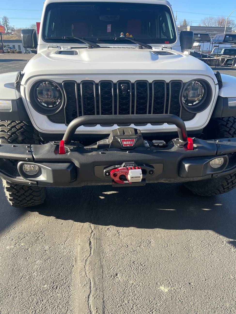 Jeep Gladiator Factory Steel Bumper - No Drill License Plate Frame Jeep front