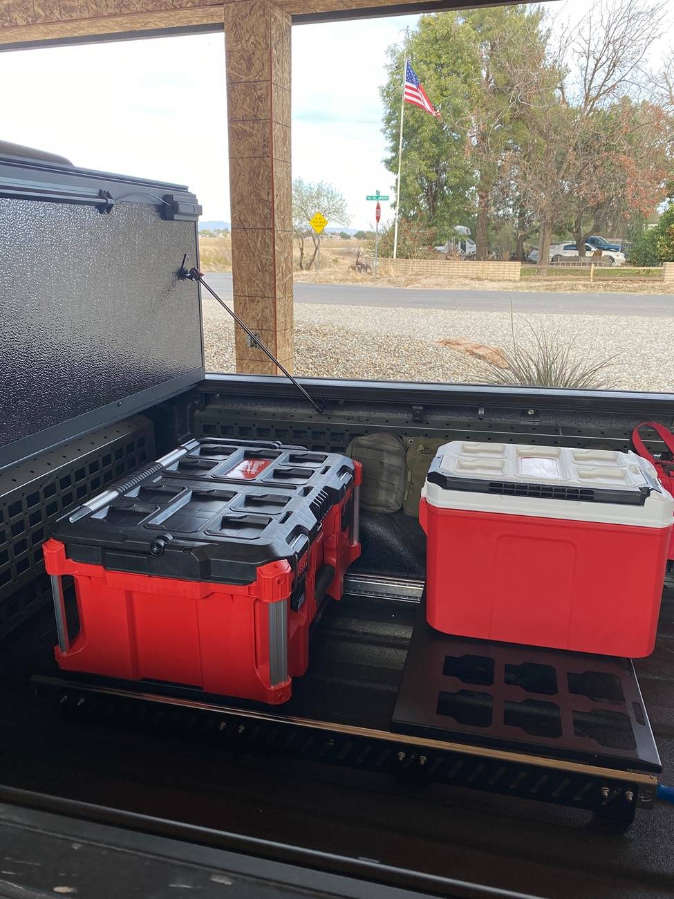 Jeep Gladiator Packout box slider rack, bed storage IMG_8785
