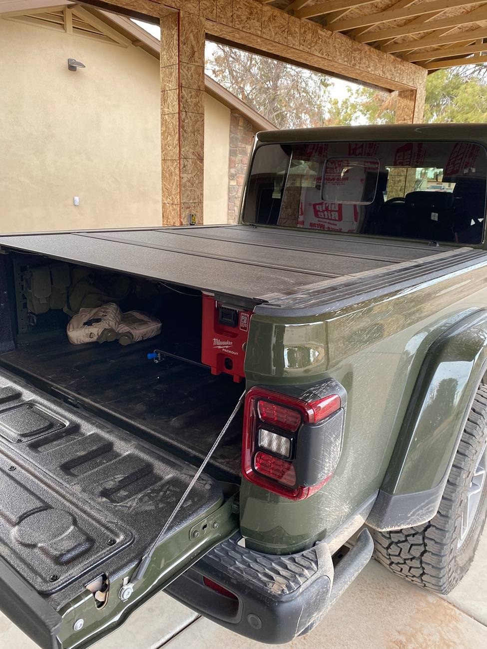 Jeep Gladiator Packout box slider rack, bed storage IMG_8789