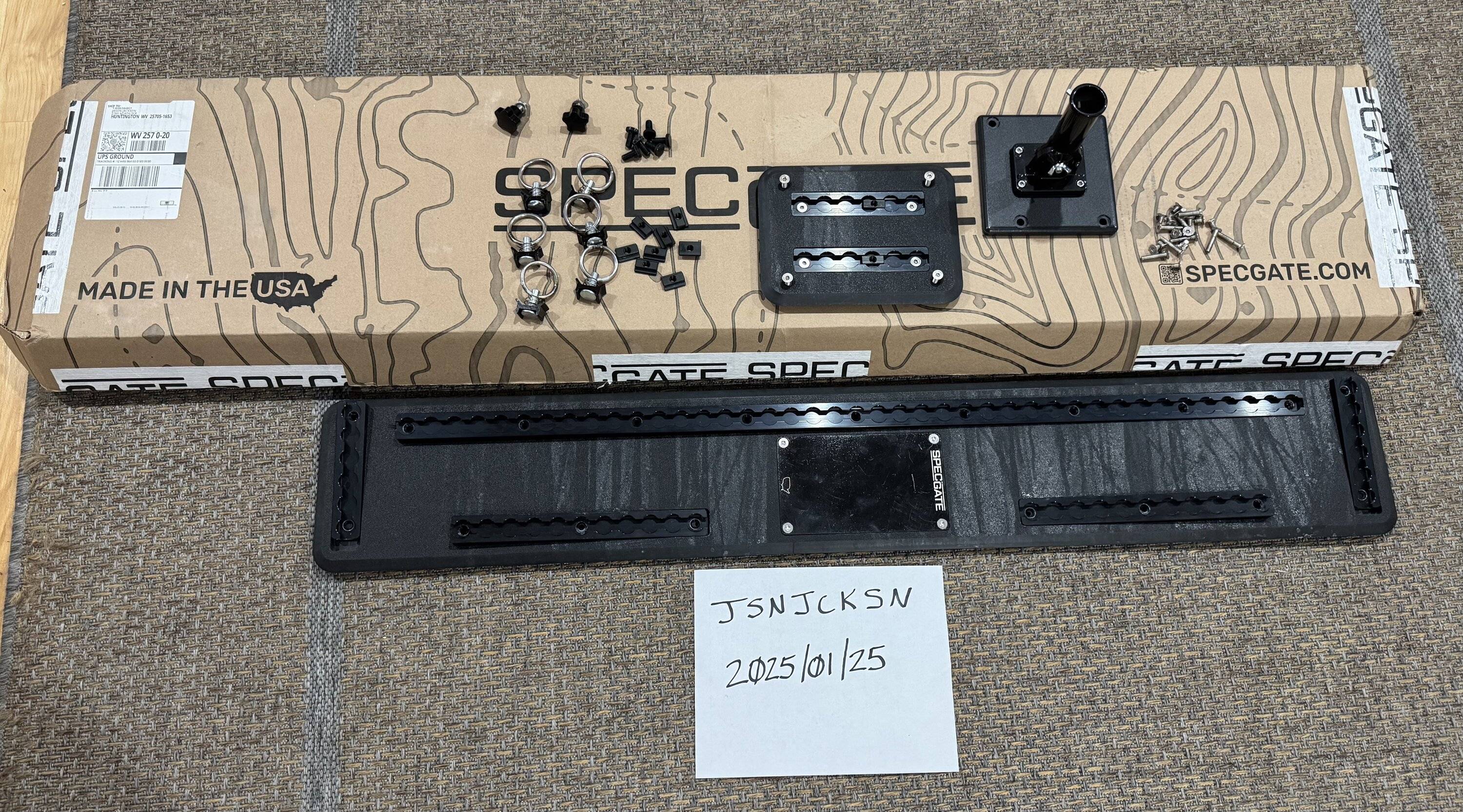 Jeep Gladiator Specgate Black Tailgate Insert/Organizer IMG_3171