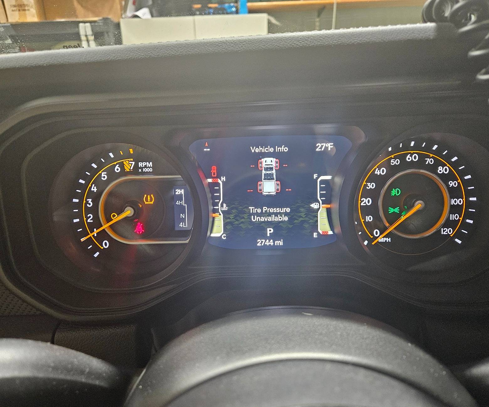 Jeep Gladiator TPMS unavailable after tire swap 20250127_213803