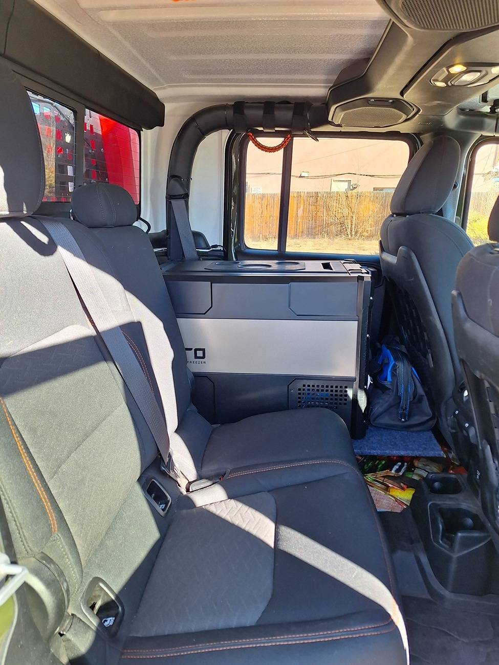Jeep Gladiator Who's running a fridge in the back seat? 20240219_094326