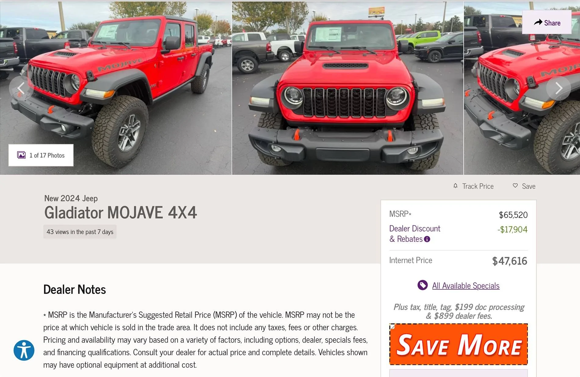 Jeep Gladiator Just saved $17k on a new Mojave IMG_6963