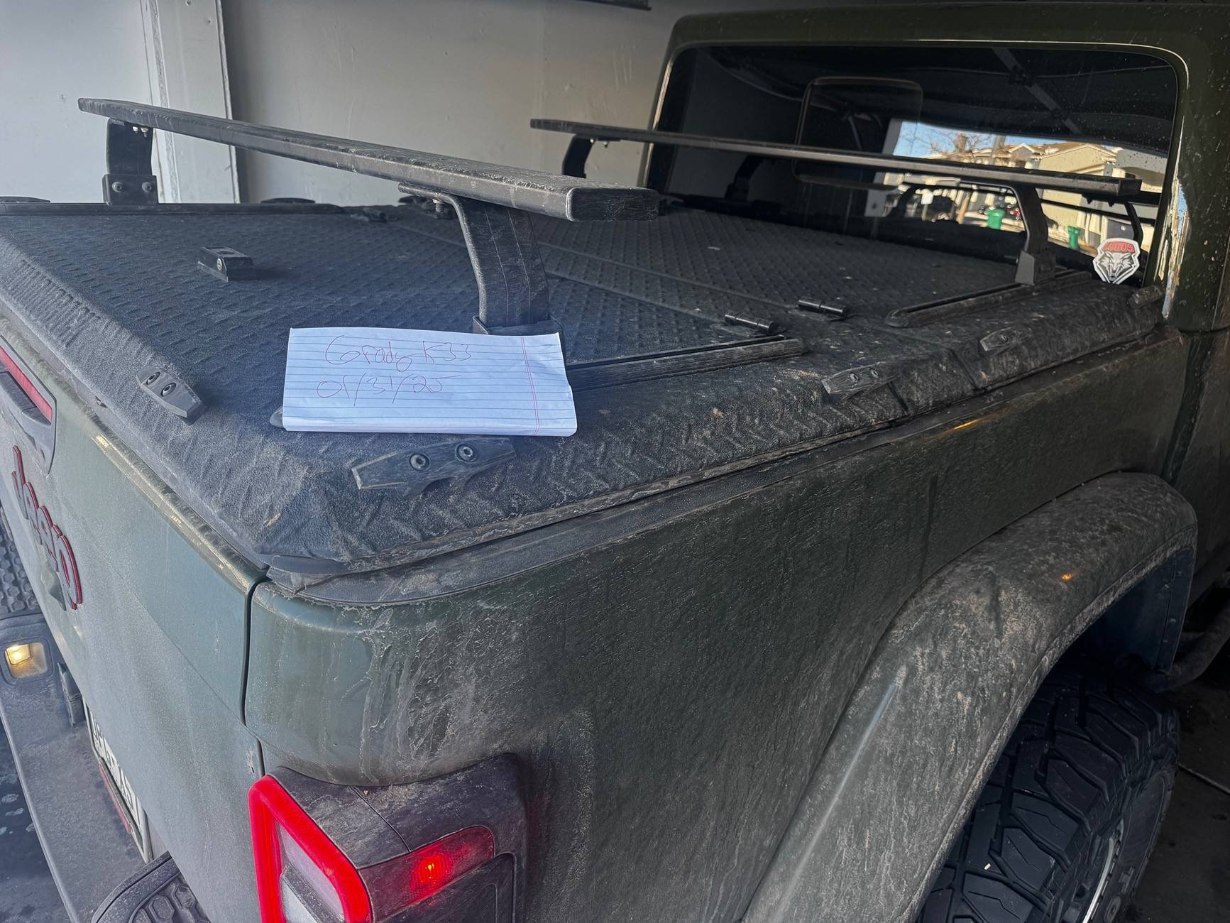 Jeep Gladiator Diamondback hd with front runner load bars IMG_4636