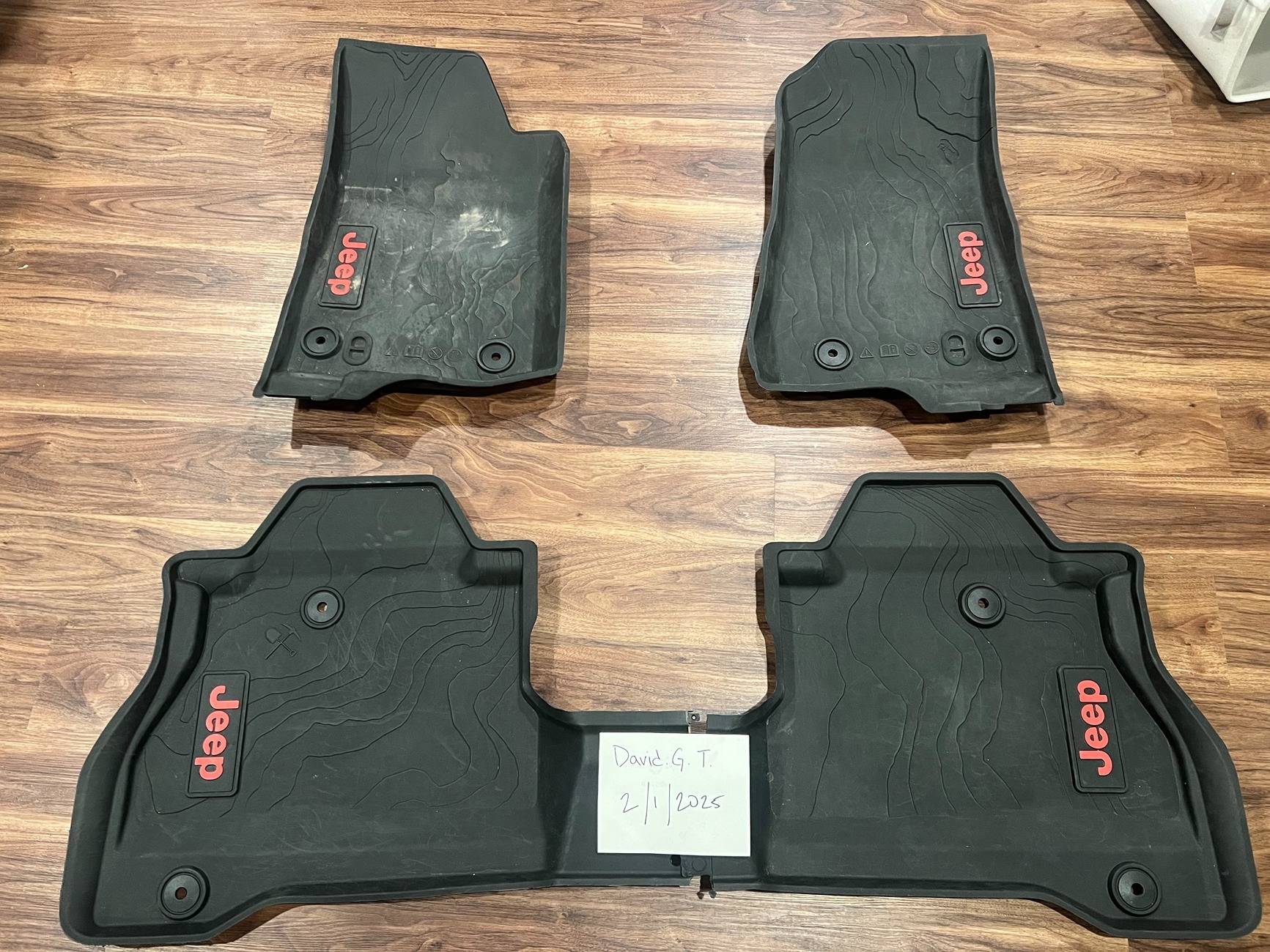 Jeep Gladiator Aluminum Dead Pedal & Mopar OEM All weather floor mats IMG_6586 2