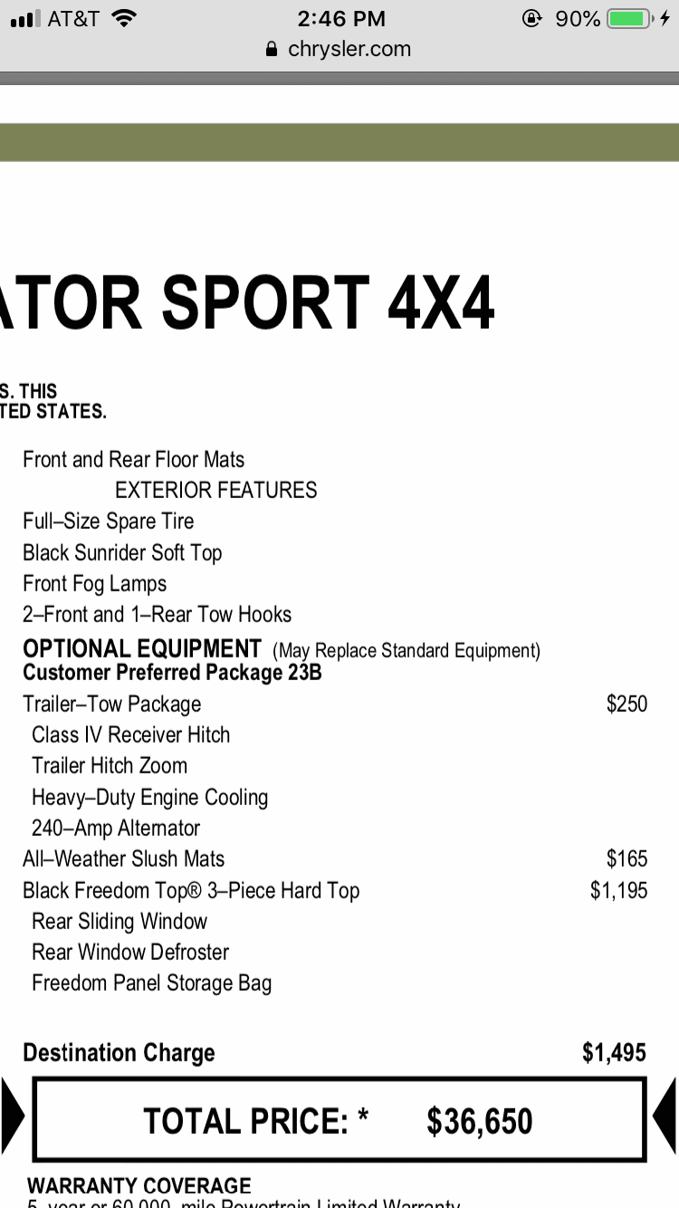 Jeep Gladiator Base Sport has arrived- not a Sport S E687BFD2-25AB-484A-A20B-E917CB5ECD99