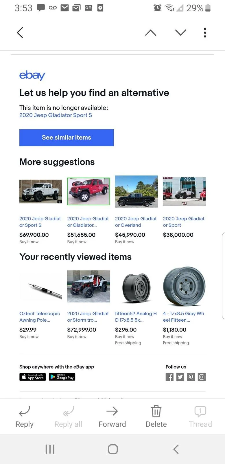 Jeep Gladiator Max Tow Package Availability? Now a Max Payload thread Screenshot_20191029-155347_Email