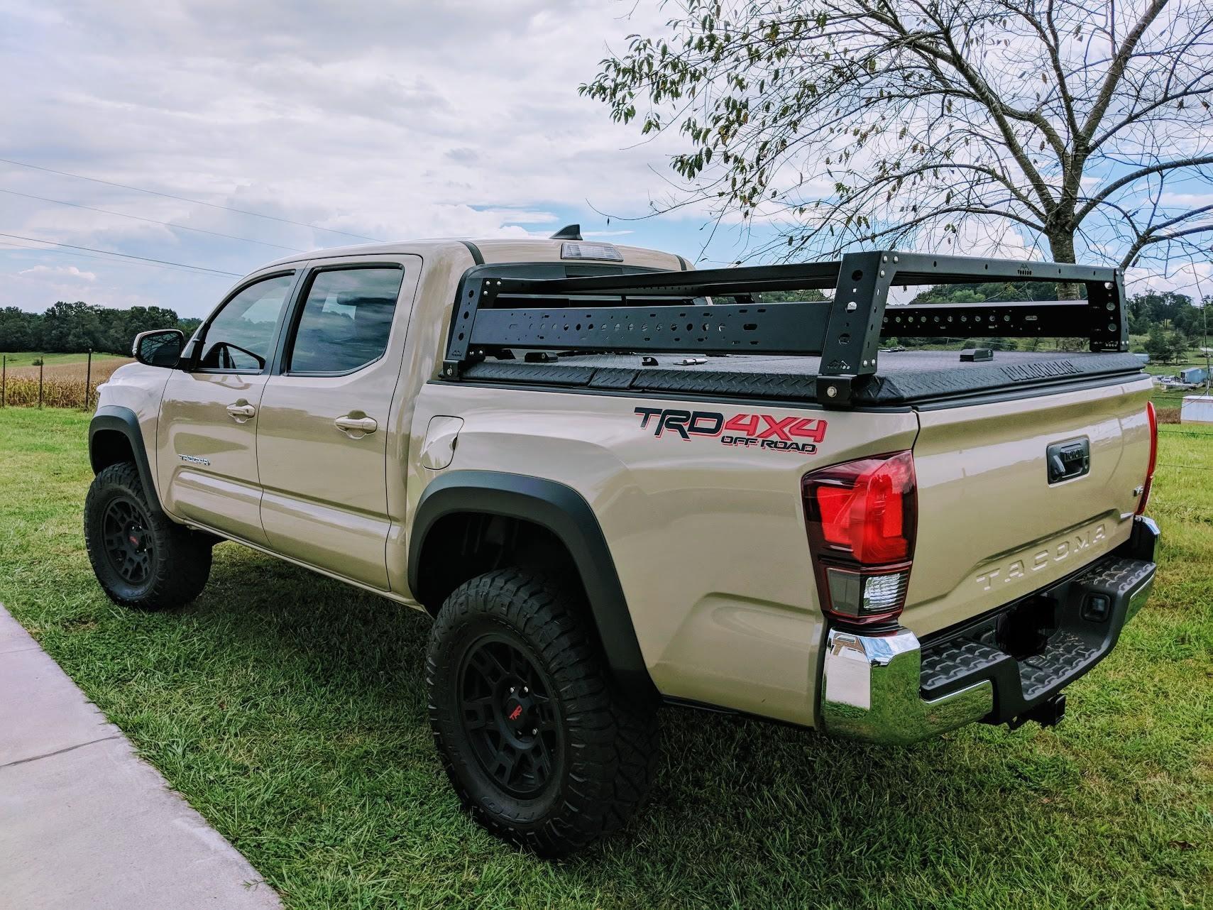 Jeep Gladiator Gladiator specific cross bars & bed racks now available! 41467877_10213351635329525_7891517410103001088_o