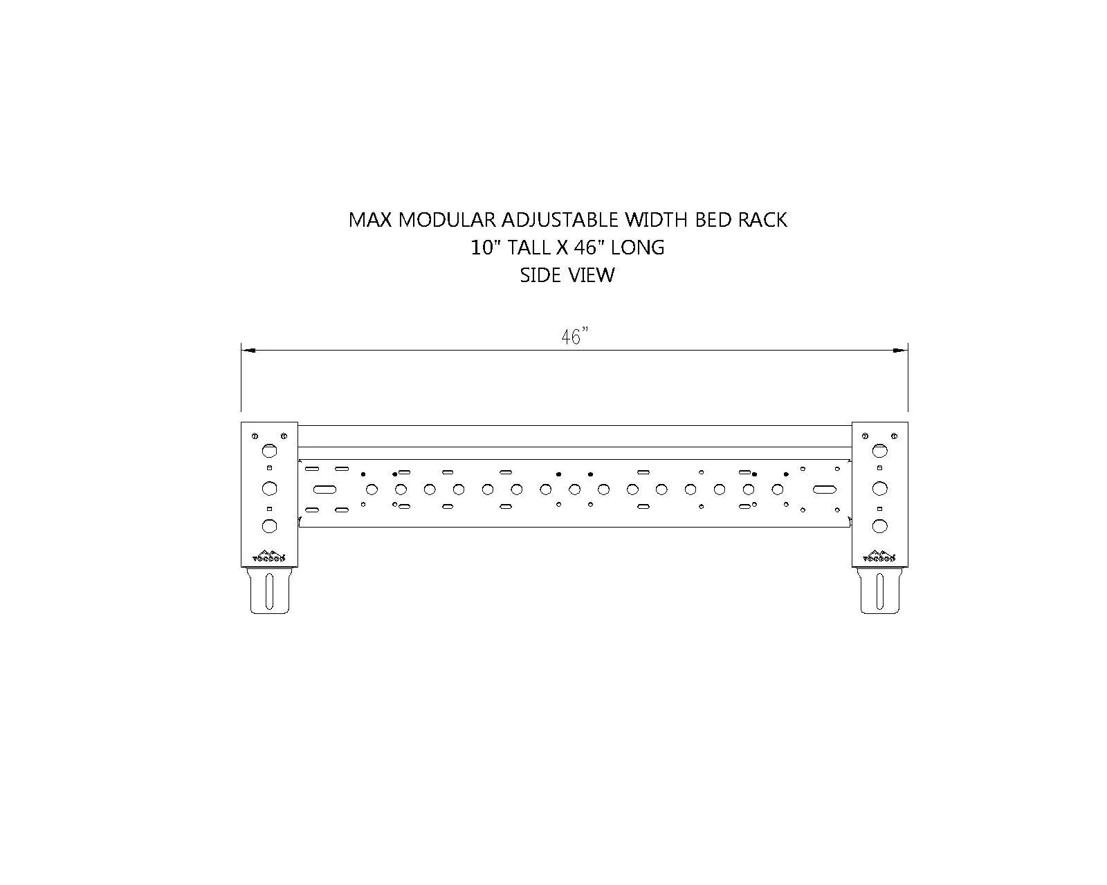 Jeep Gladiator Gladiator specific cross bars & bed racks now available! MAX Bed Rack 10x46 Side Vi