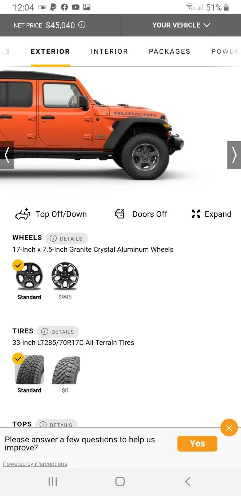 Jeep Gladiator Can anyone confirm Overland tire size? Screenshot_20191031-120409_Samsung Internet