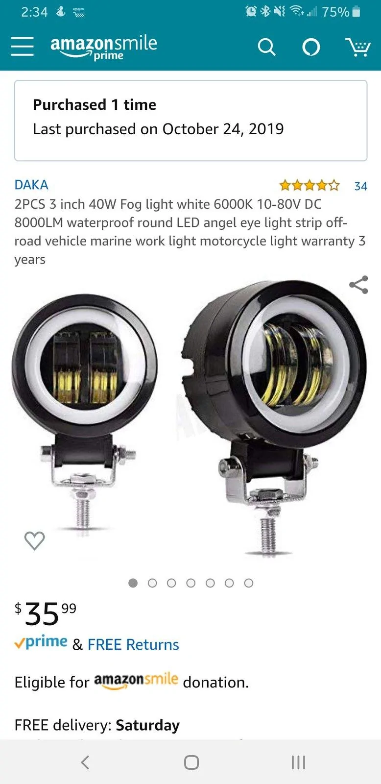 Jeep Gladiator How to install 3 wire LED lights to Aux Switches Screenshot_20191031-143446_Amazon Shopping