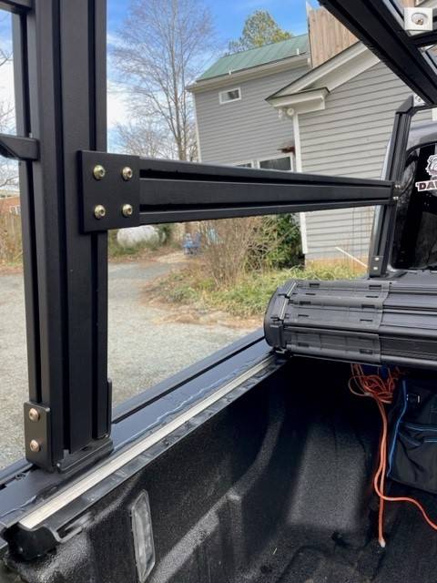 Jeep Gladiator Rack compatible with bak revolver x4s Inside of XO rack