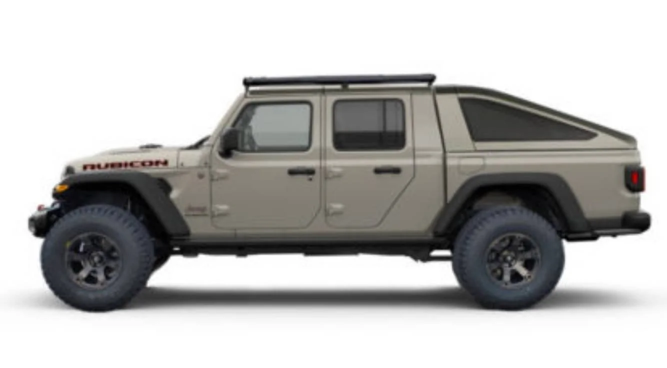 Jeep Gladiator Humvee style PZO fastback truck bed top DIY build IMG_7038