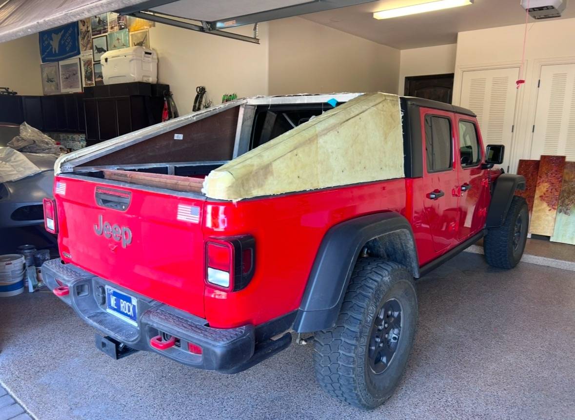 Jeep Gladiator Humvee style PZO fastback truck bed top DIY build View recent photos