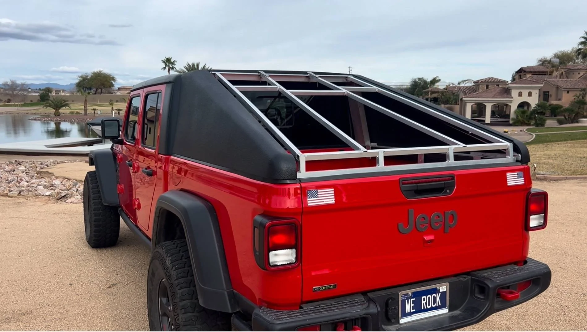 Jeep Gladiator Humvee style PZO fastback truck bed top DIY build View recent photos