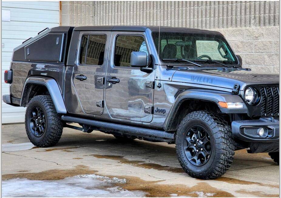 Jeep Gladiator Humvee style PZO fastback truck bed top DIY build Screenshot 2025-02-10 at 07.27.56