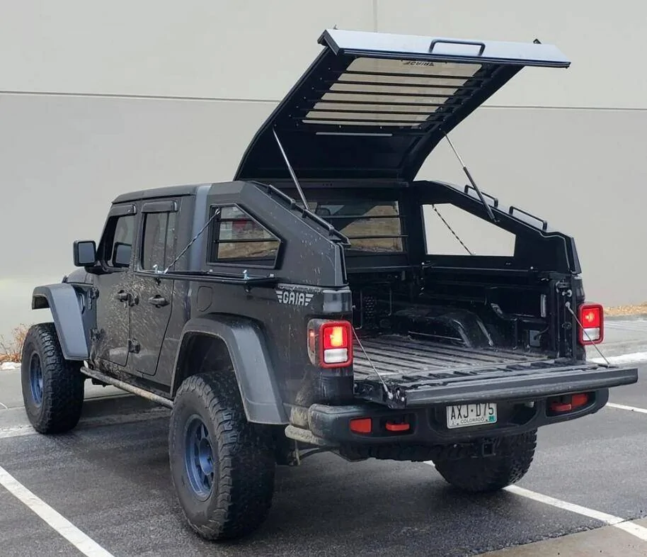 Jeep Gladiator Humvee style PZO fastback truck bed top DIY build Screenshot 2025-02-10 at 07.28.09