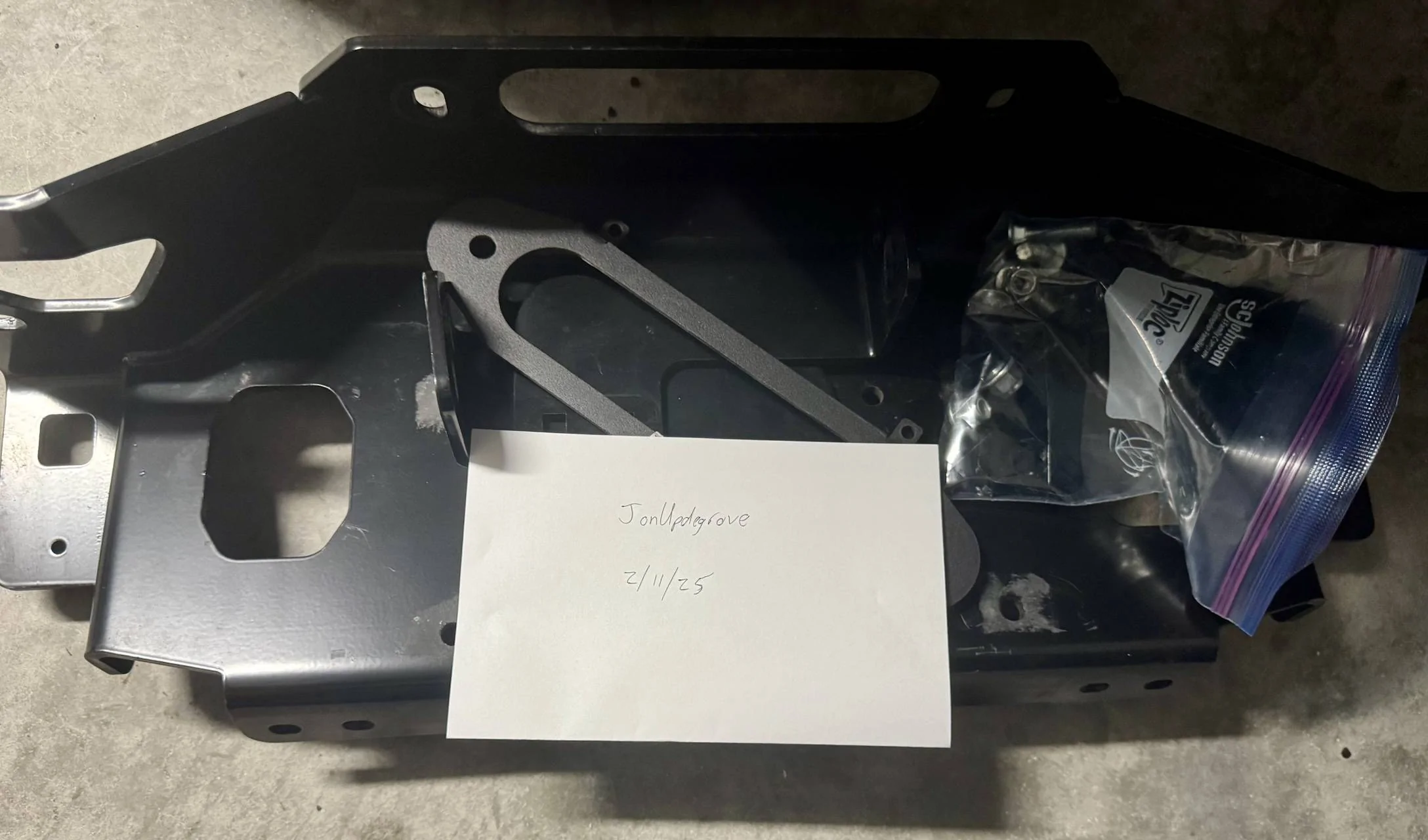 Jeep Gladiator FOR SALE WARN WINCH PLATE FOR GLADIATOR WRANGLER STEEL FRONT BUMPER 101255 IMG_2343.HEIC_compressed