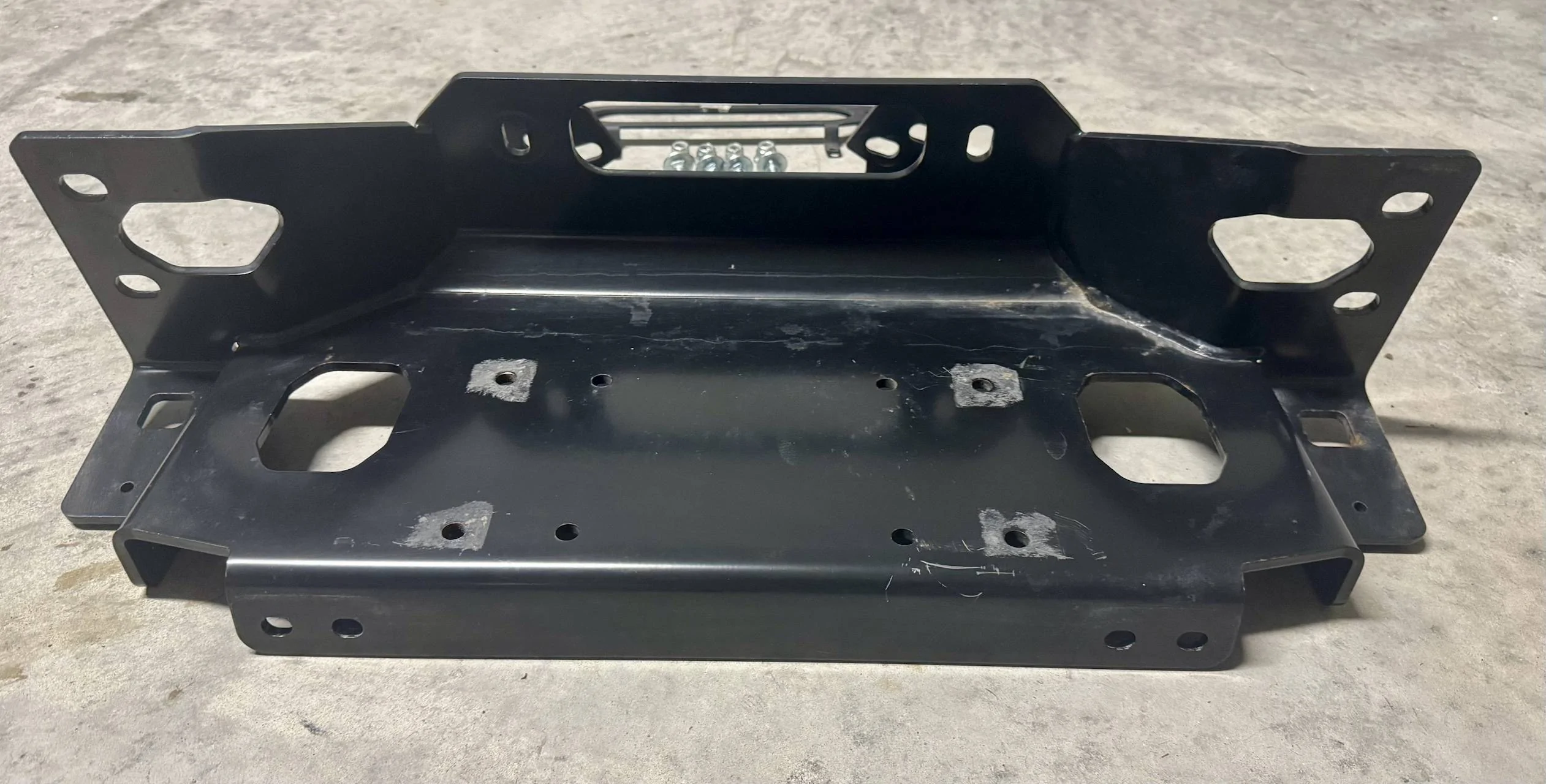 Jeep Gladiator FOR SALE WARN WINCH PLATE FOR GLADIATOR WRANGLER STEEL FRONT BUMPER 101255 IMG_2312.HEIC_compressed