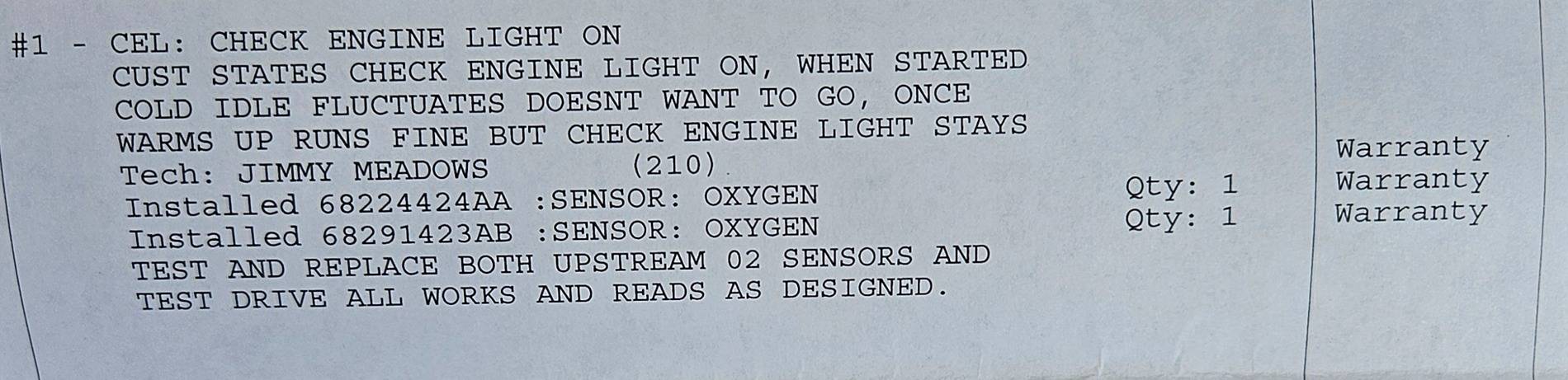 Jeep Gladiator Changing Out Oxygen Sensors/109k kms (68k miles) 20241211_110842