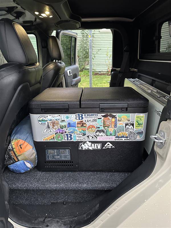 Jeep Gladiator Who's running a fridge in the back seat? 5062318c-68b8-4f54-81d5-70e87f36263f