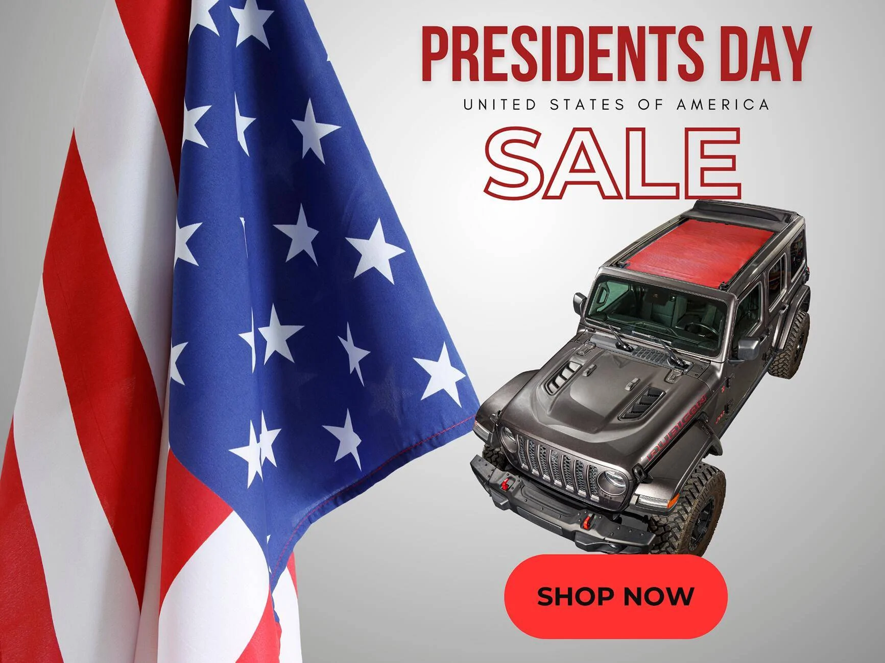 Jeep Gladiator 🎉 Presidents Day SALE: 10% OFF All Hothead Headliners + FREE Shipping! President's Day Email -SALE