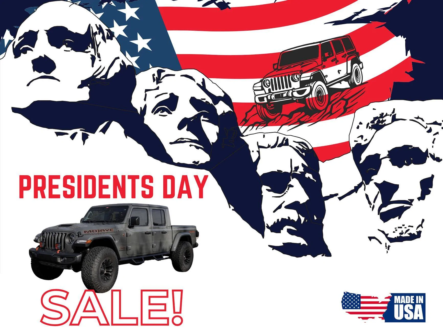 Jeep Gladiator 🚨  Presidents  Day  SALE  –  10%  OFF  +  FREE  Shipping!  Ends  Monday  Night! Email - Presidents Day 2025 (1)