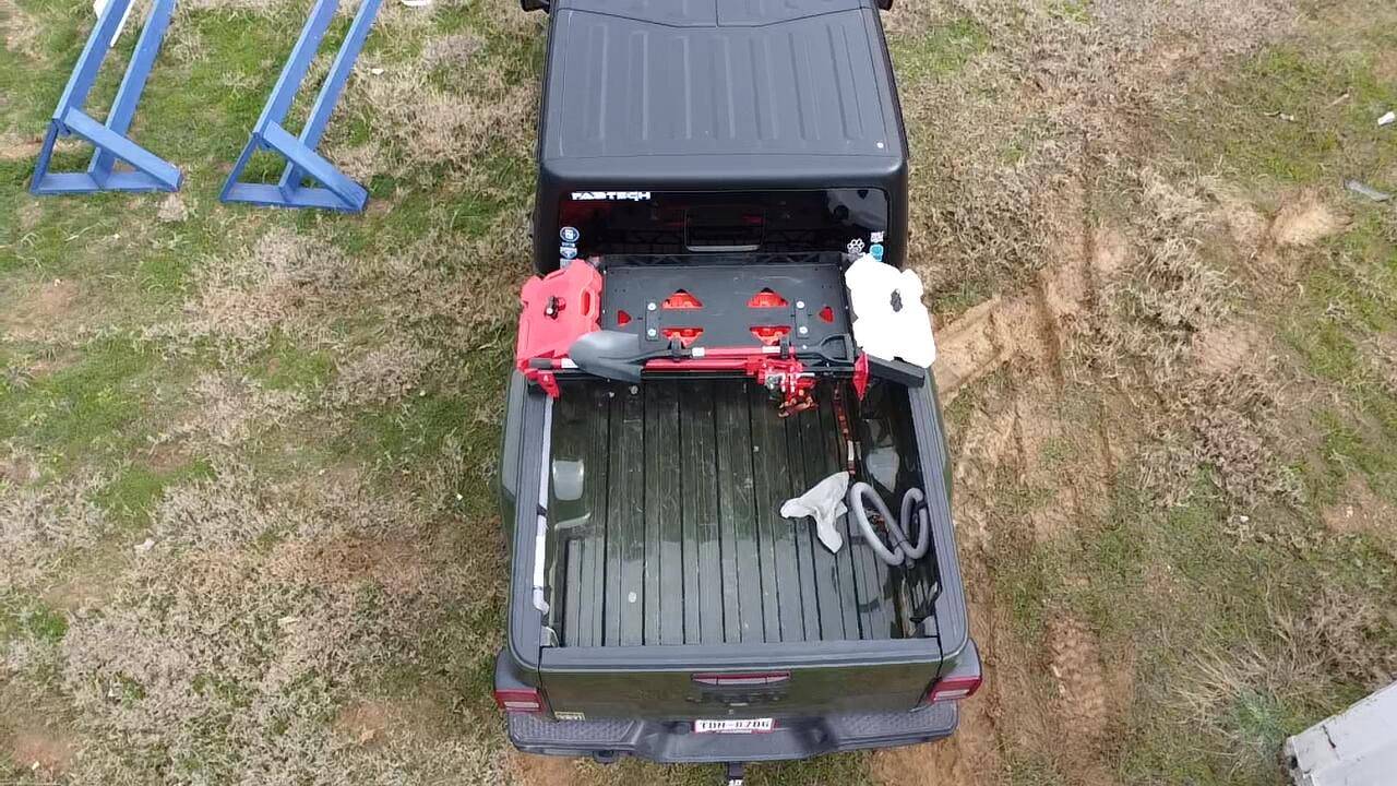Jeep Gladiator Fabtech bed cargo rack installed 2025-02-14-13-42-52-224