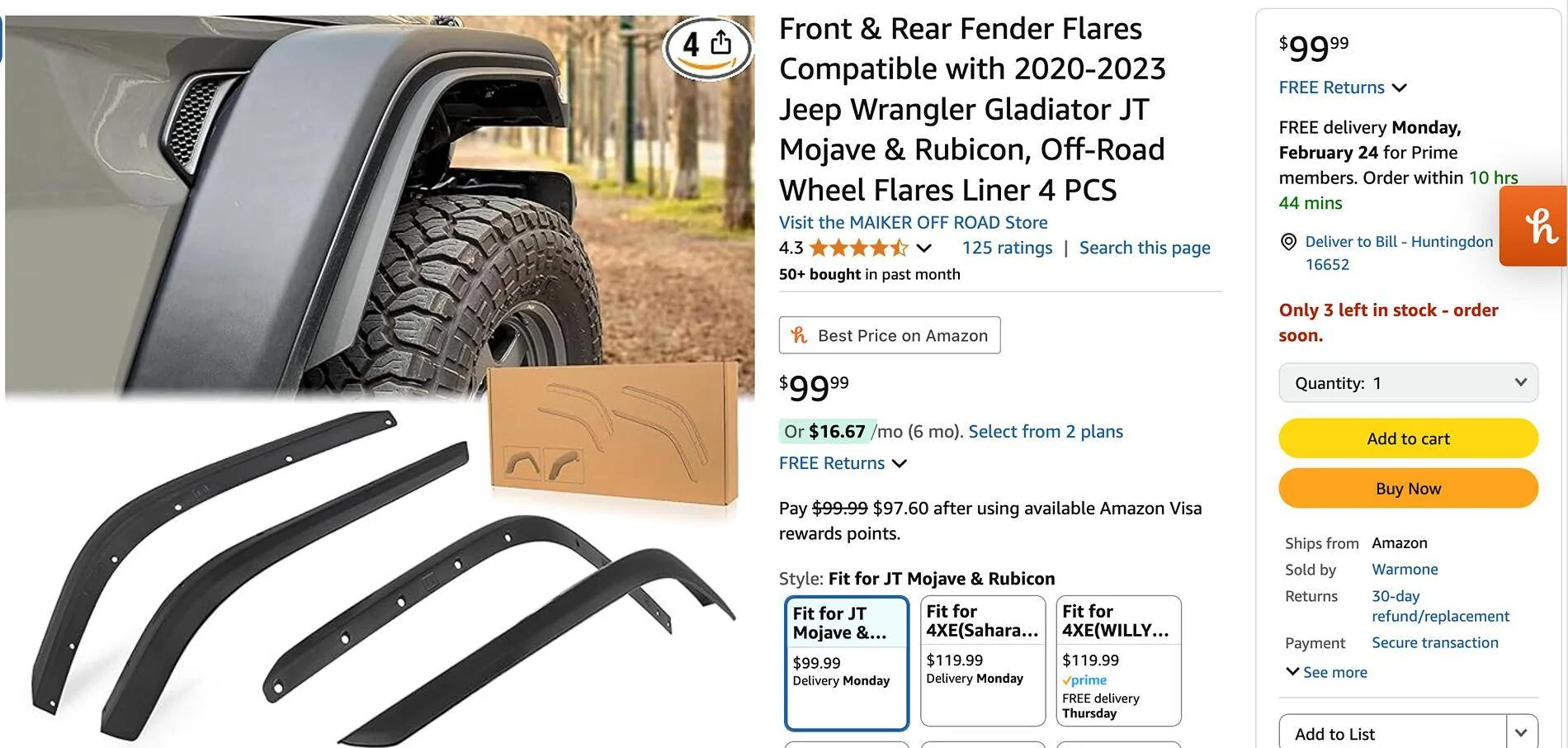 Jeep Gladiator I have never been a mud flap type but.... Screenshot 2025-02-18 at 1.15.54 PM