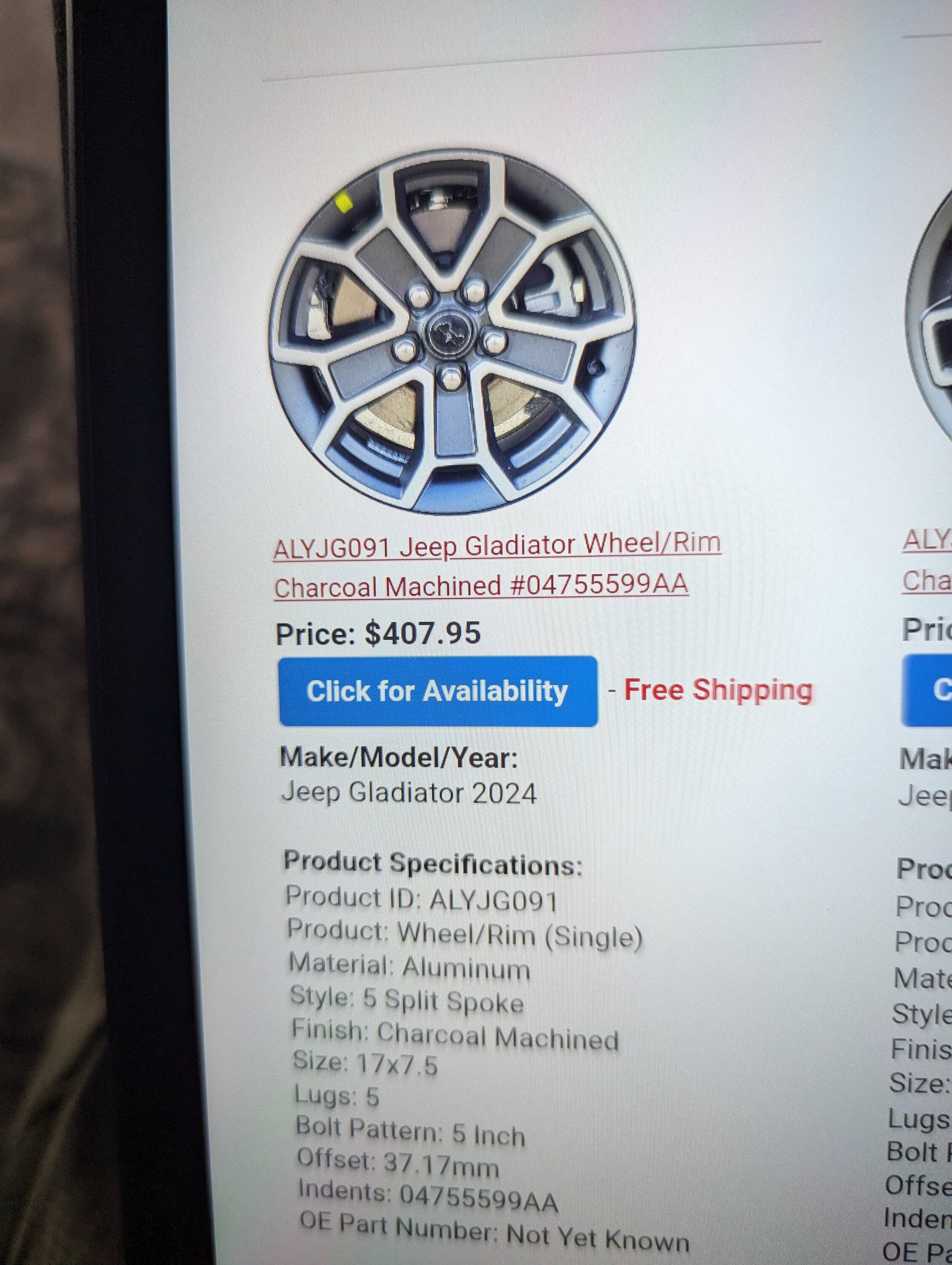Jeep Gladiator Anyone have these wheels? Dealership no help. PXL_20240917_201207454.MP