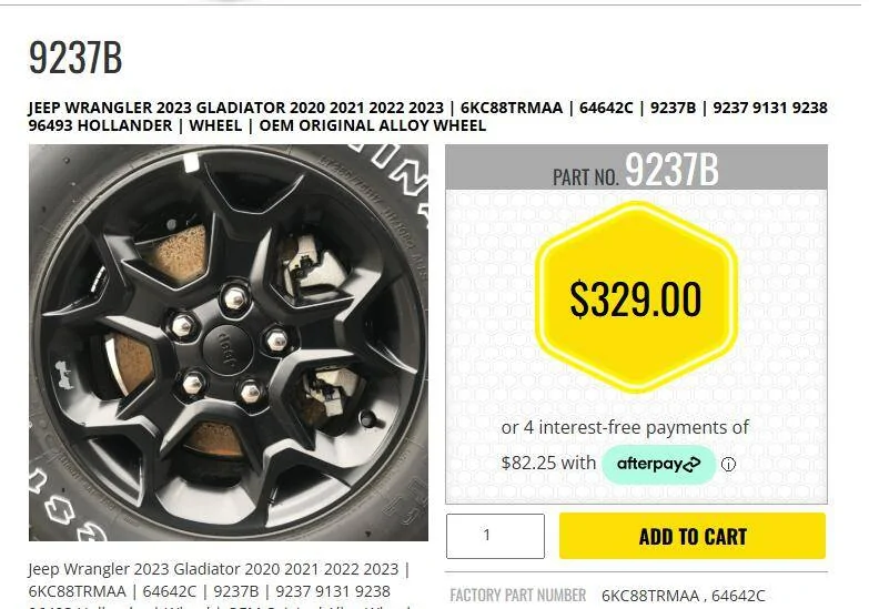 Jeep Gladiator Anyone have these wheels? Dealership no help. 1739914347144-1k