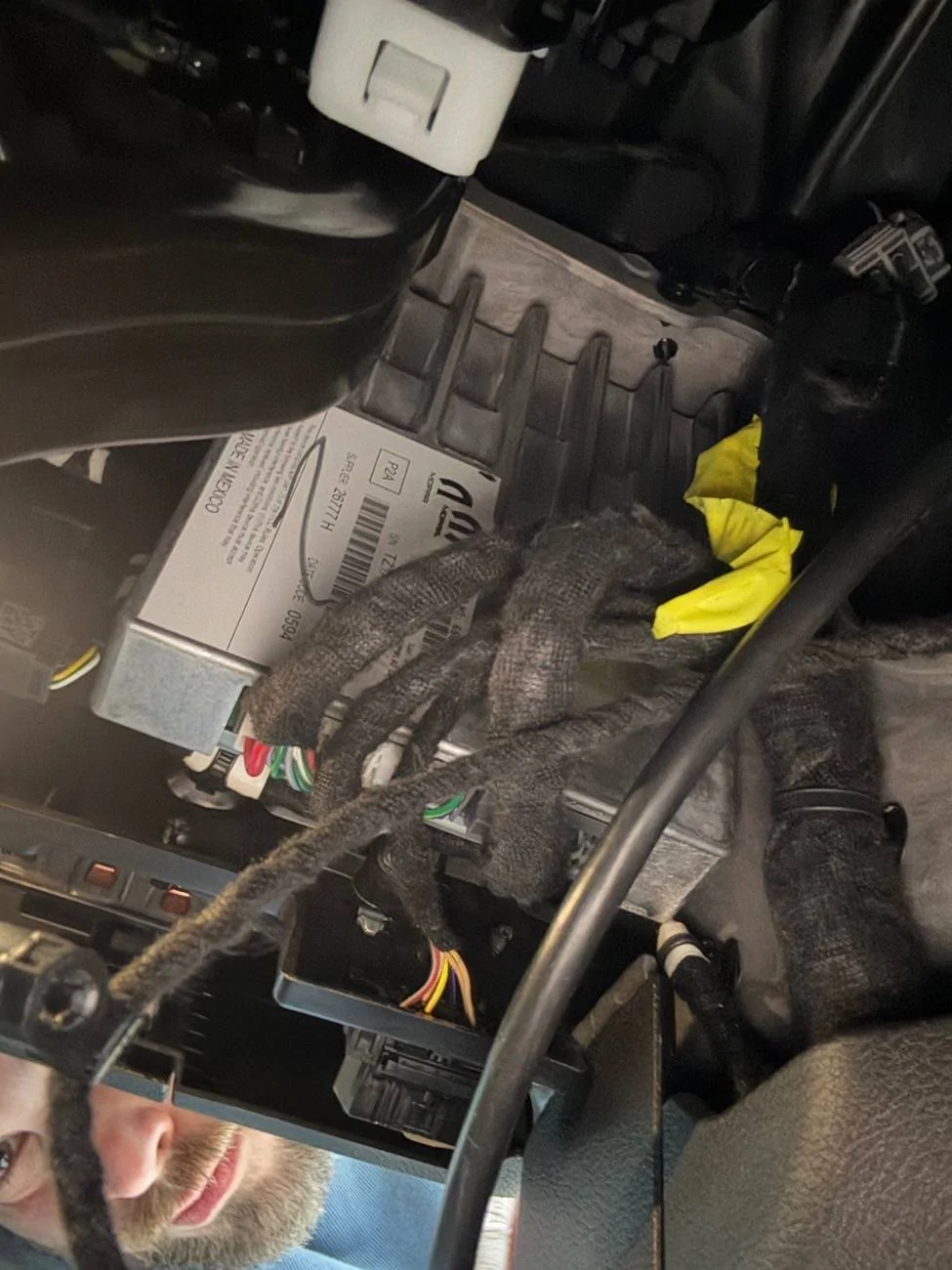 Jeep Gladiator Random unplugged wire dangling down near break pedal IMG_1083